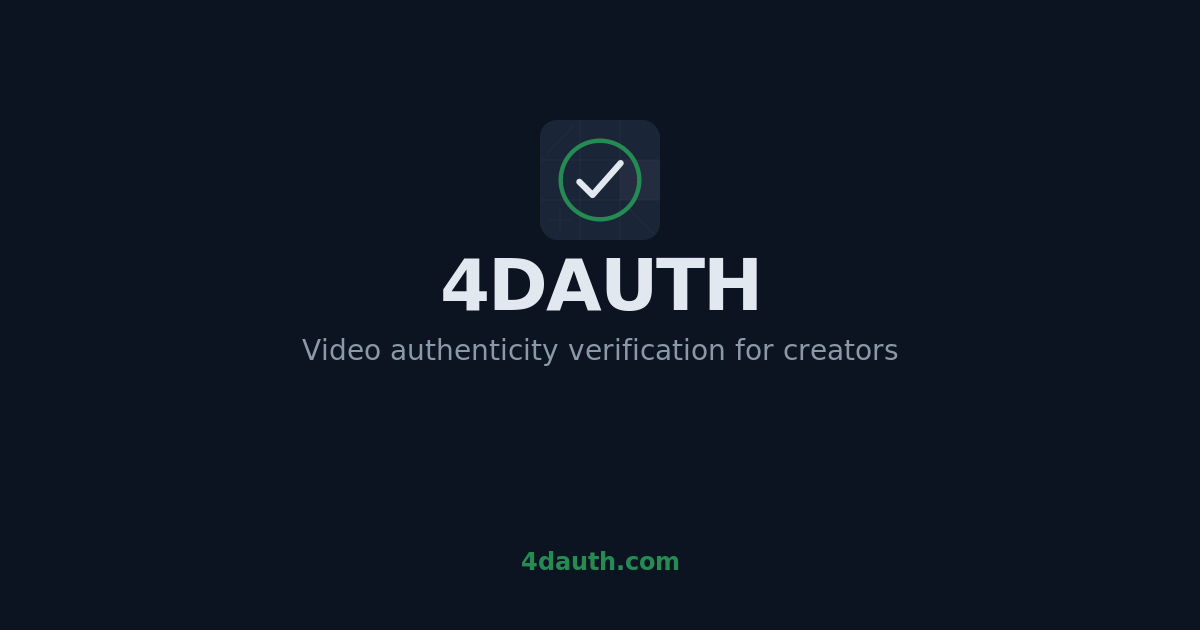 A 4DAuth public status page with a verified creator and two card records.